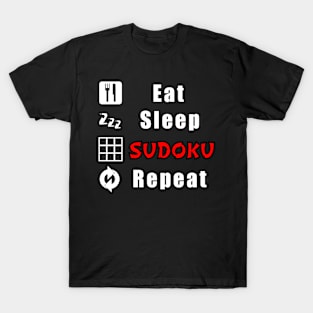 Eat Sleep SUDOKU Repeat T-Shirt